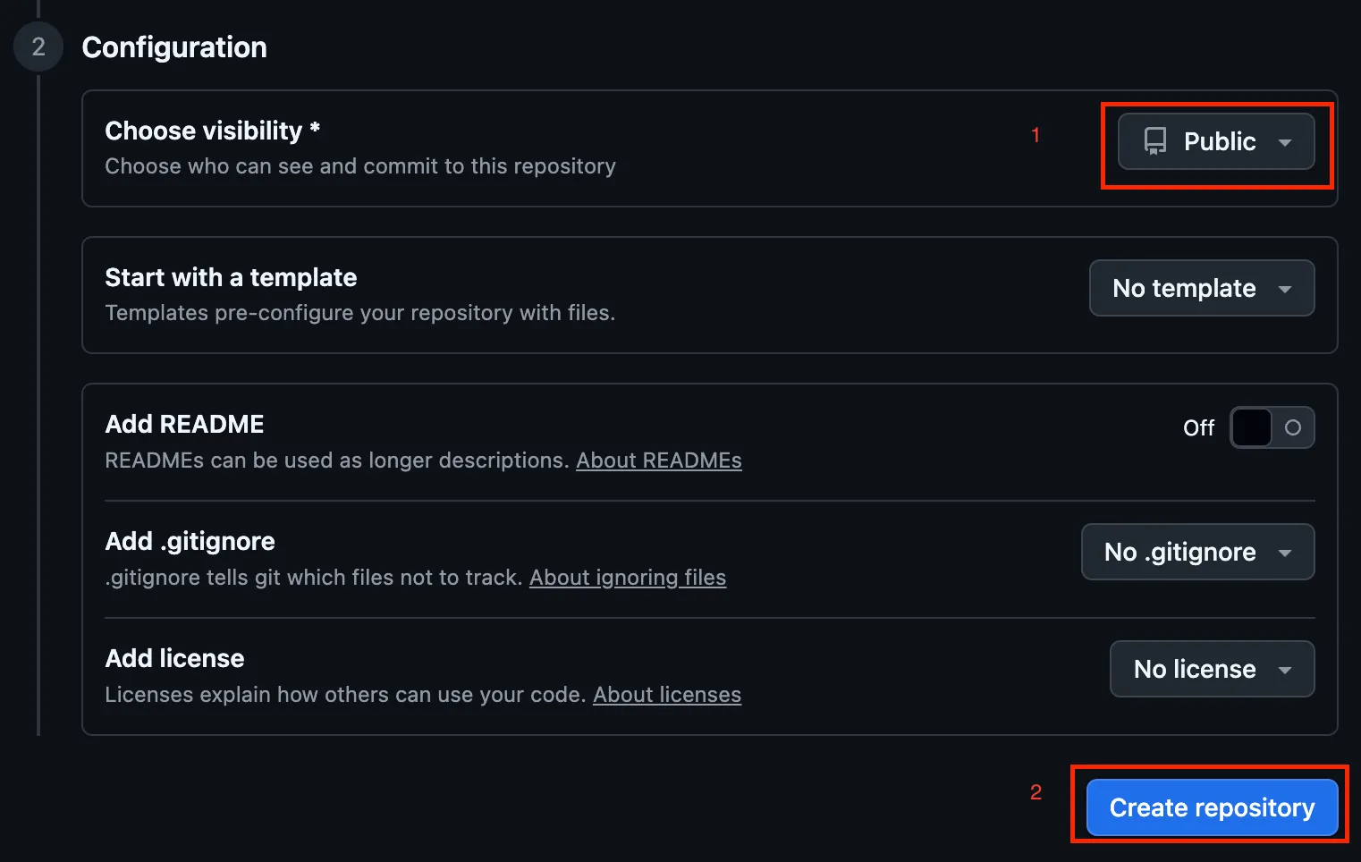 config_visibility_and_create